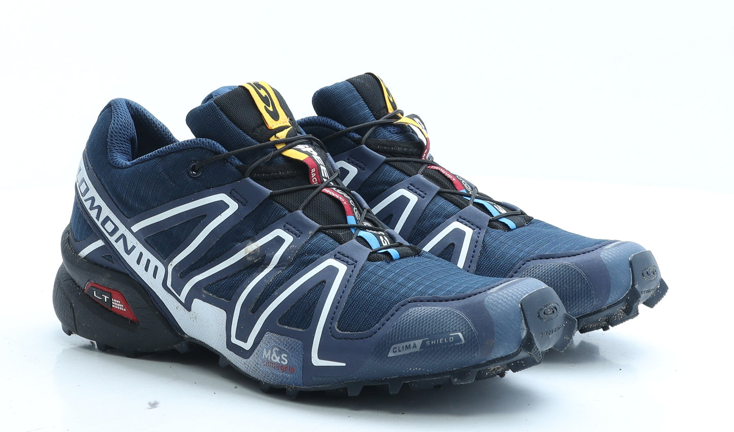 OrthoLite Womens Blue Geometric Polyester Trainer UK 8 EUR 42