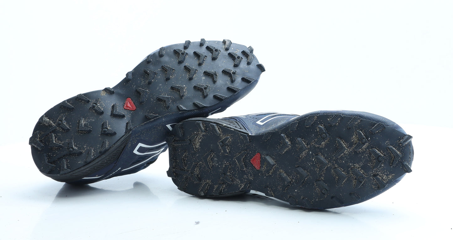 OrthoLite Womens Blue Geometric Polyester Trainer UK 8 EUR 42