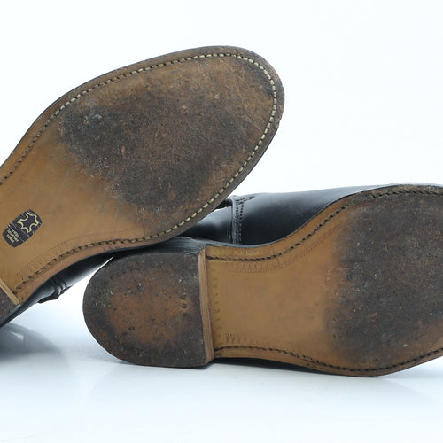 Regent Womens Black Leather Bootie Boot UK 4.5