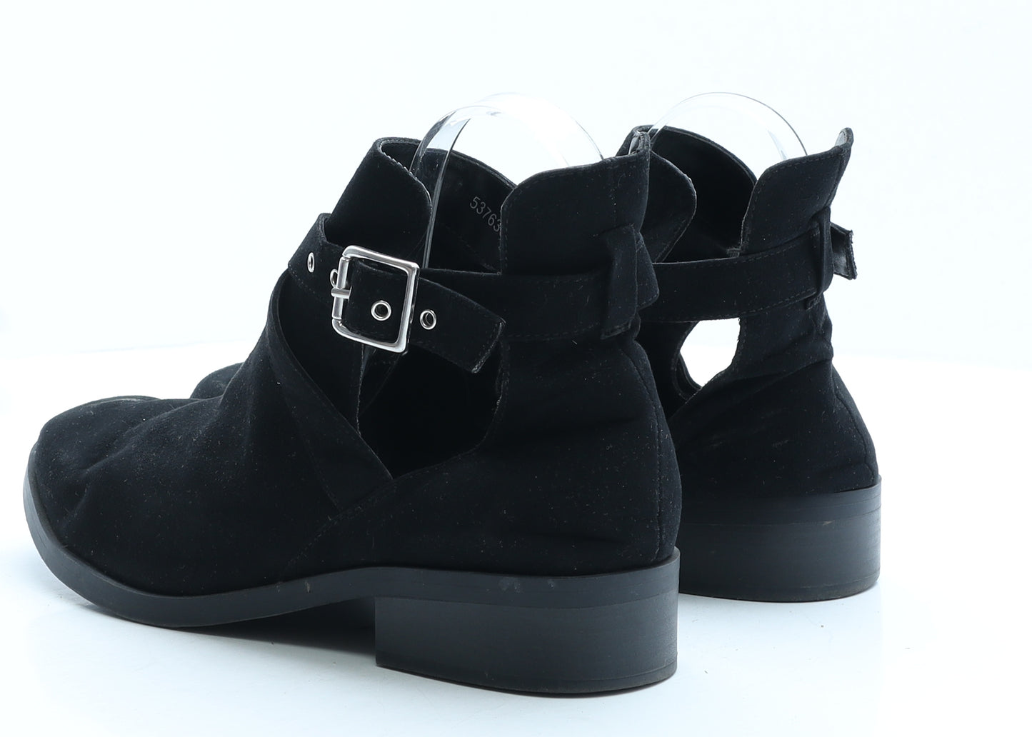 New Look Womens Black Polyester Bootie Boot UK 6 EUR 39