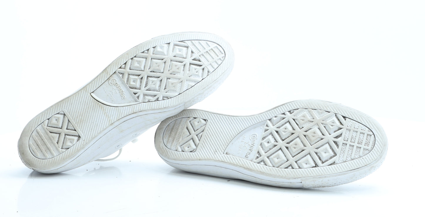 Converse Mens White Leather Trainer UK 11 EUR 45