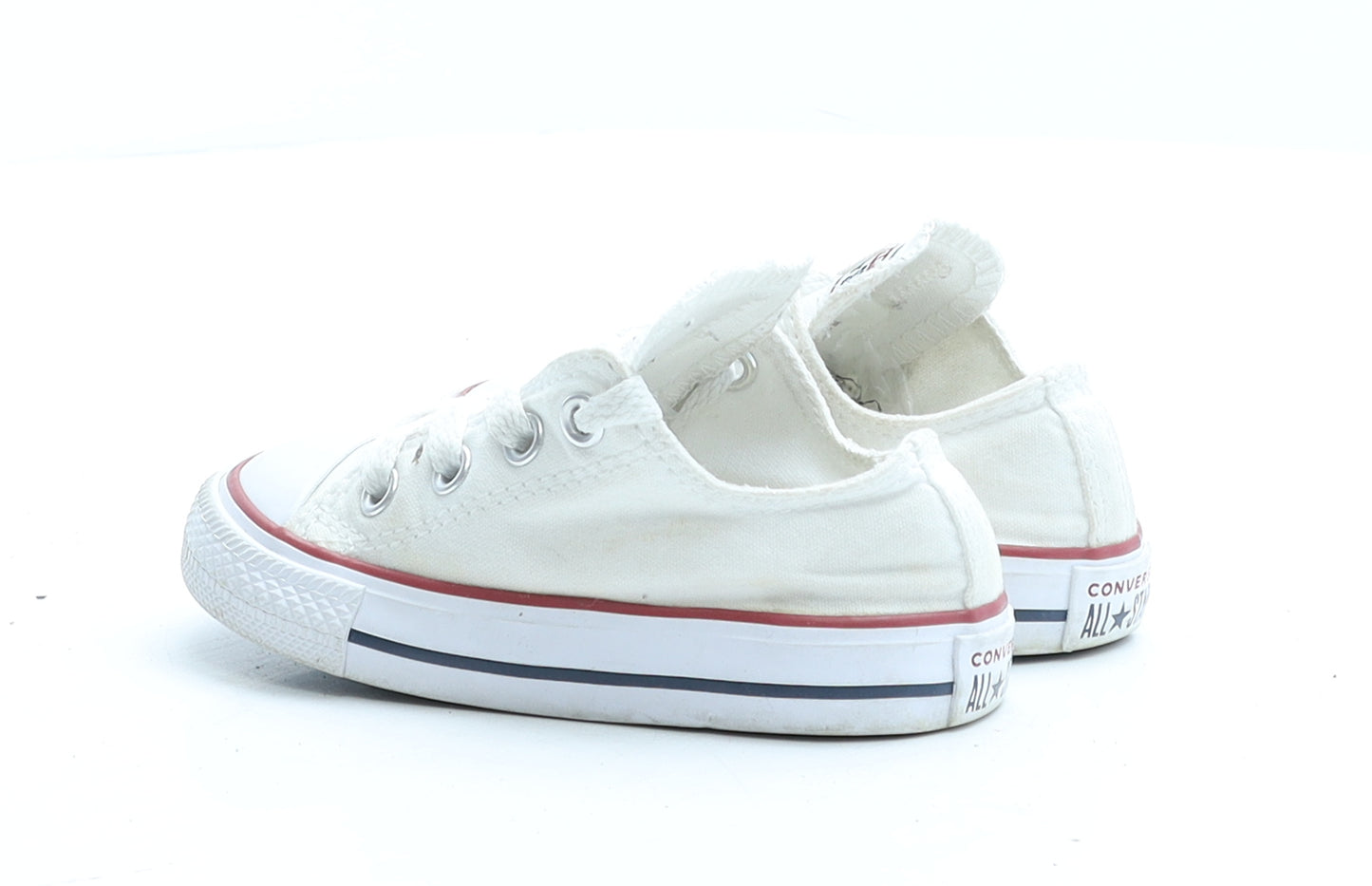 Converse Boys White Polyester Trainer UK 5 EUR 21