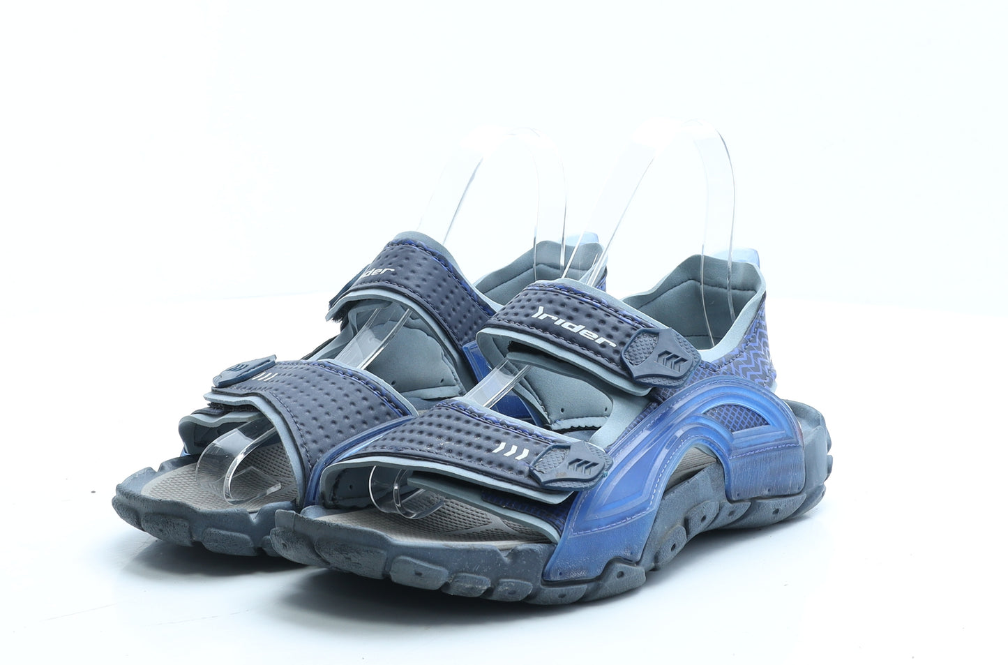 Rider Boys Blue Geometric Rubber Slingback Sandal UK 5 EUR 38