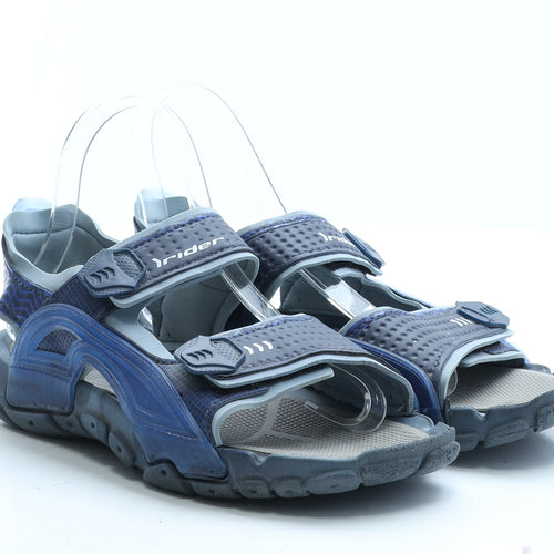 Rider Boys Blue Geometric Rubber Slingback Sandal UK 5 EUR 38