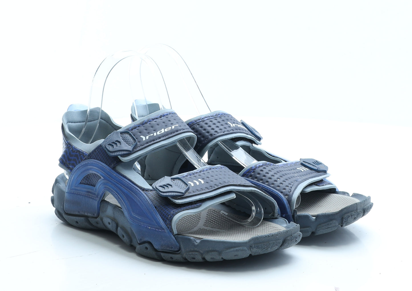 Rider Boys Blue Geometric Rubber Slingback Sandal UK 5 EUR 38