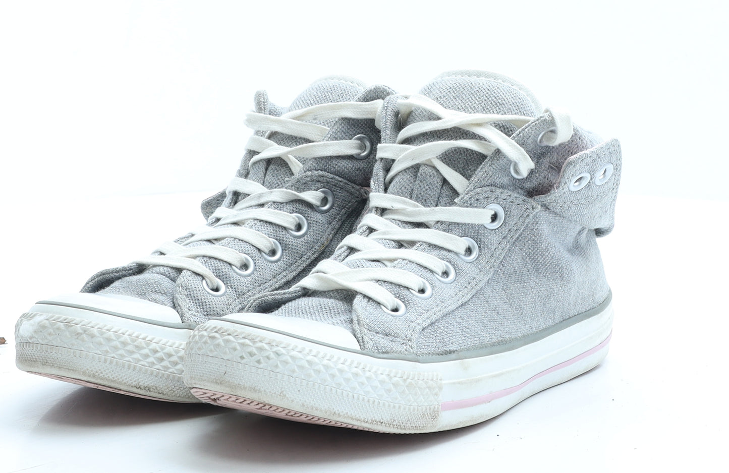 Converse Womens Grey Polyester Trainer UK 4 EUR 36.5
