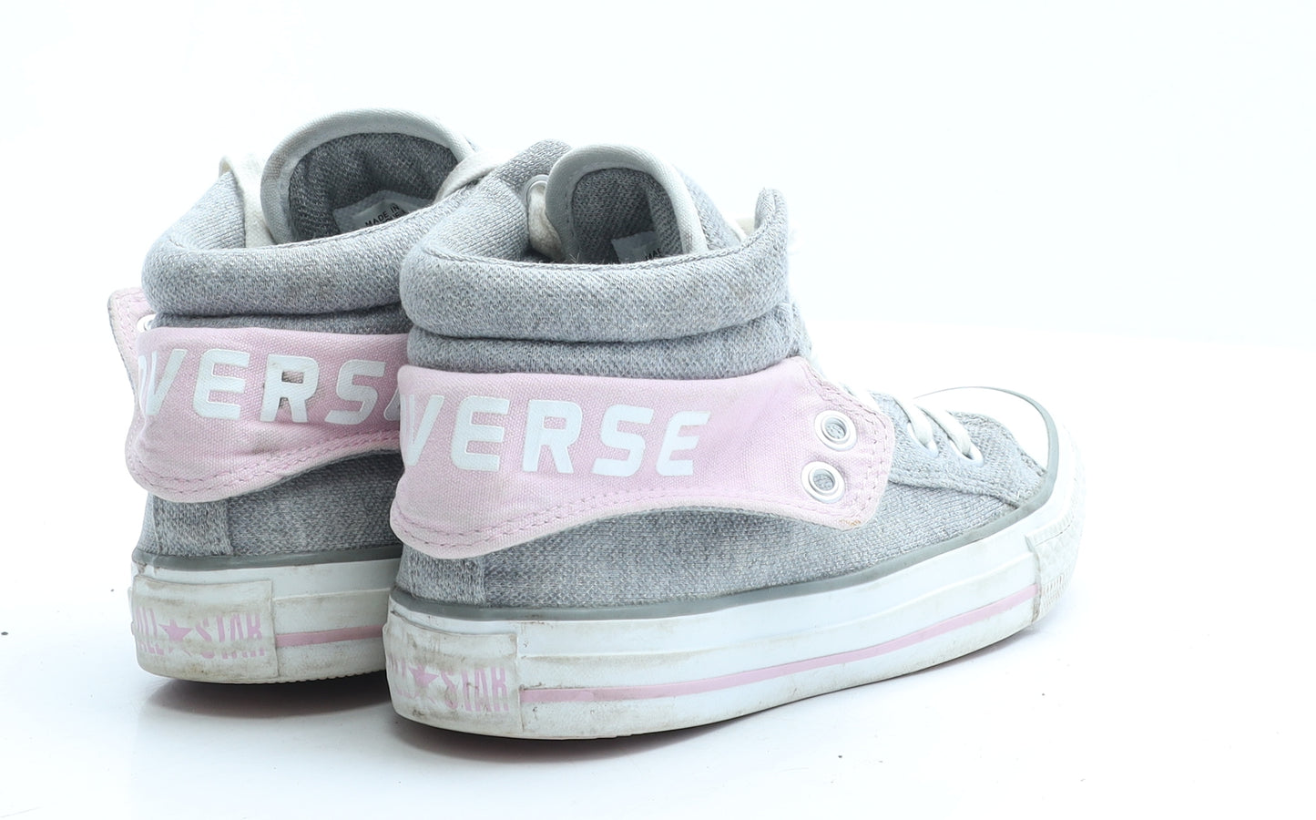 Converse Womens Grey Polyester Trainer UK 4 EUR 36.5