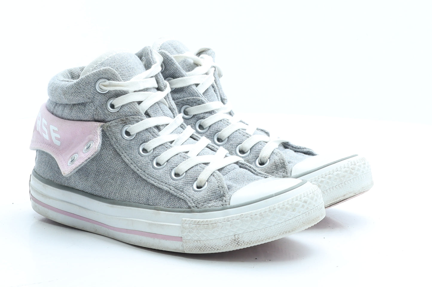 Converse Womens Grey Polyester Trainer UK 4 EUR 36.5