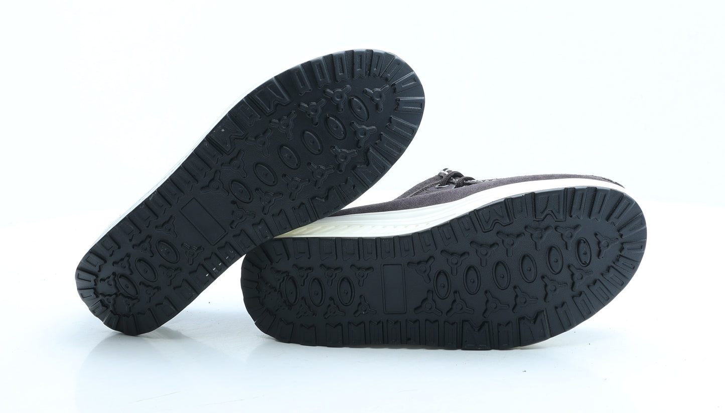 Shenn Womens Brown Polyester Trainer Casual UK 4