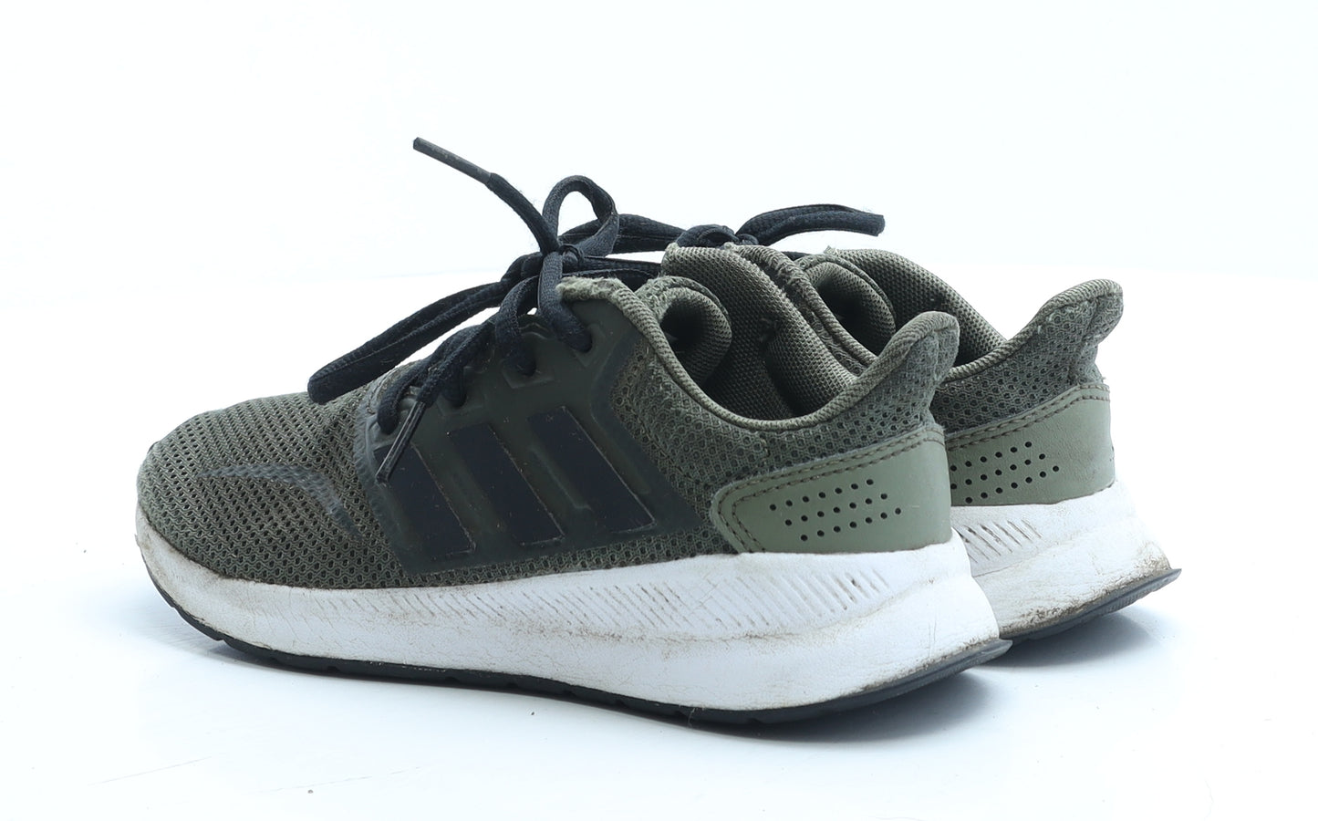 adidas Boys Green Polyester Trainer UK 1