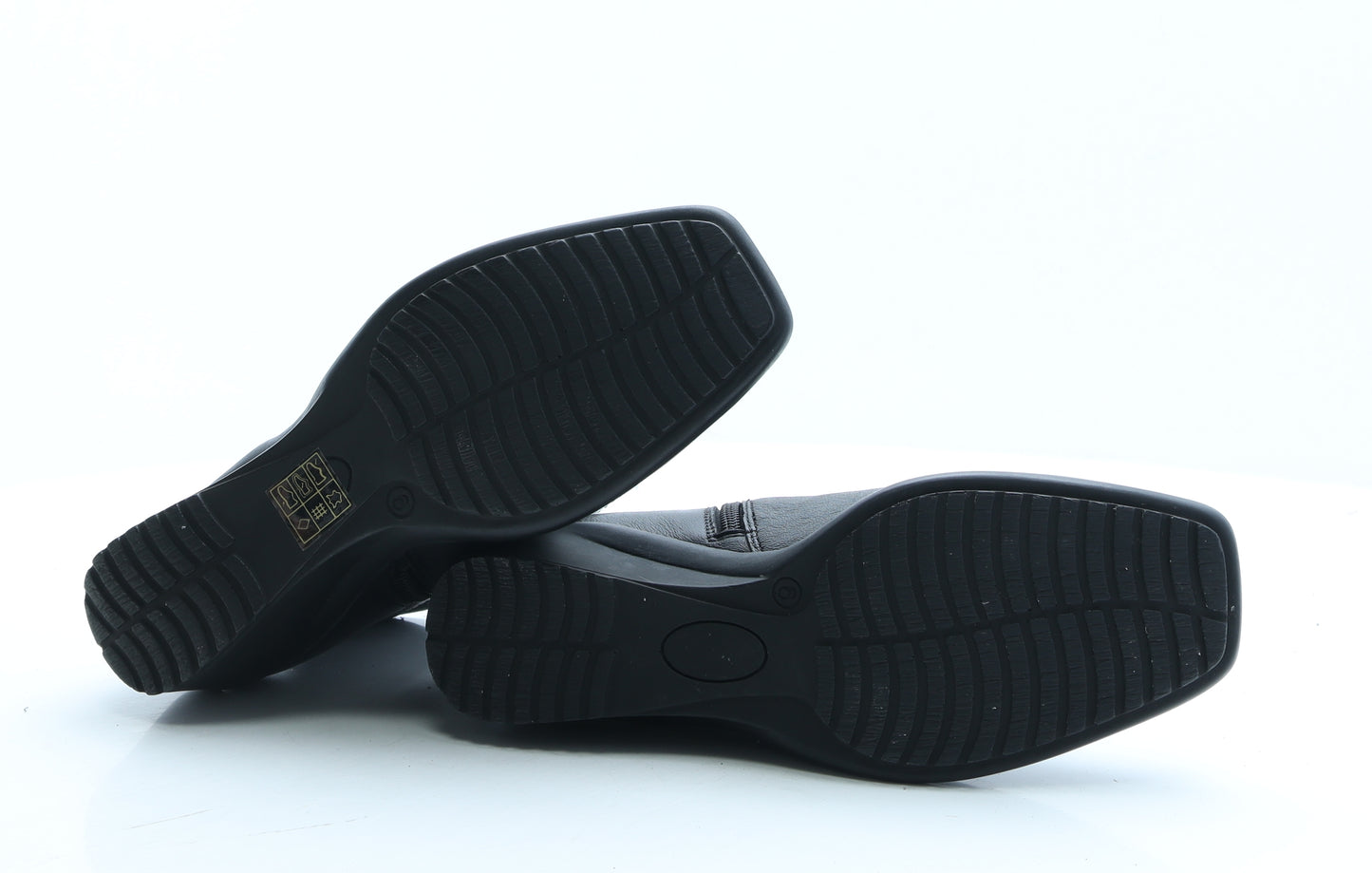 Soleflex Womens Black Leather Bootie Boot UK 6