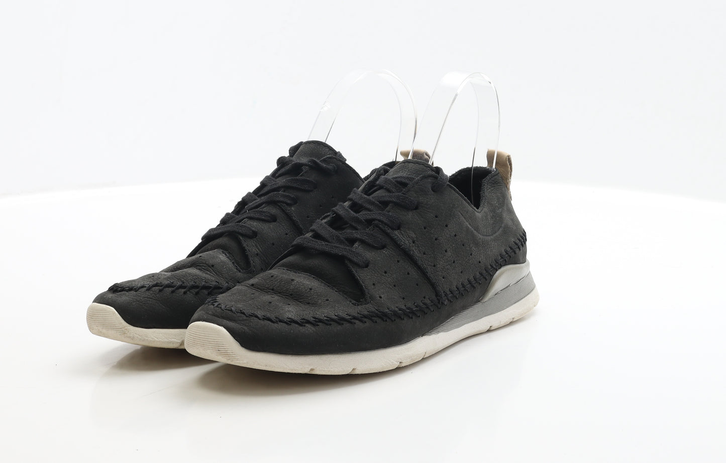 Marks and Spencer Womens Black Leather Trainer UK 5