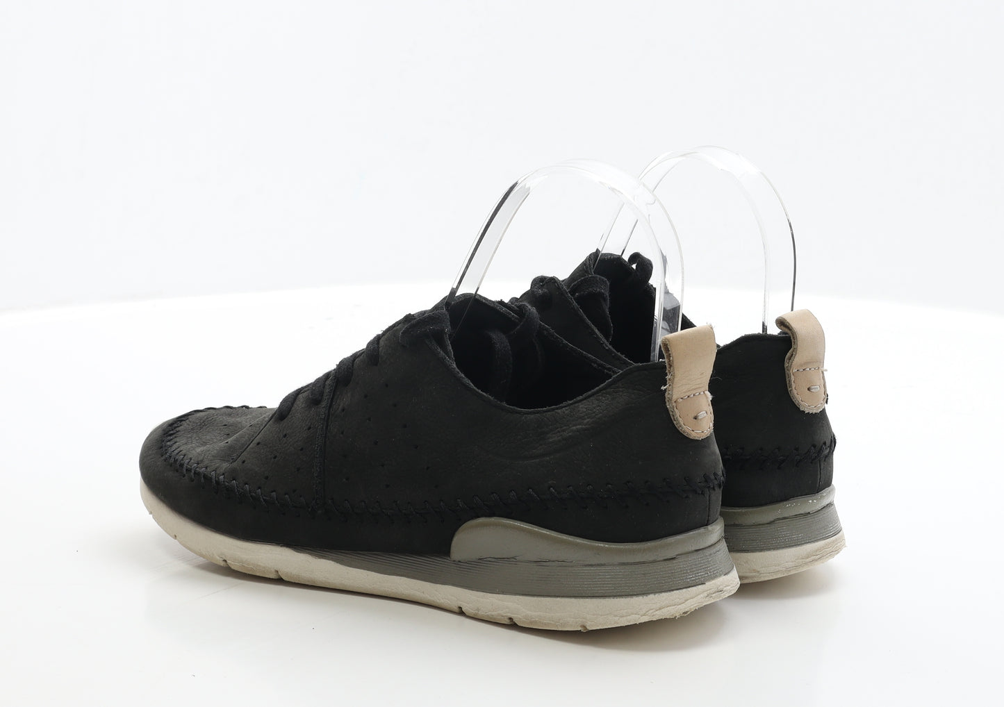 Marks and Spencer Womens Black Leather Trainer UK 5