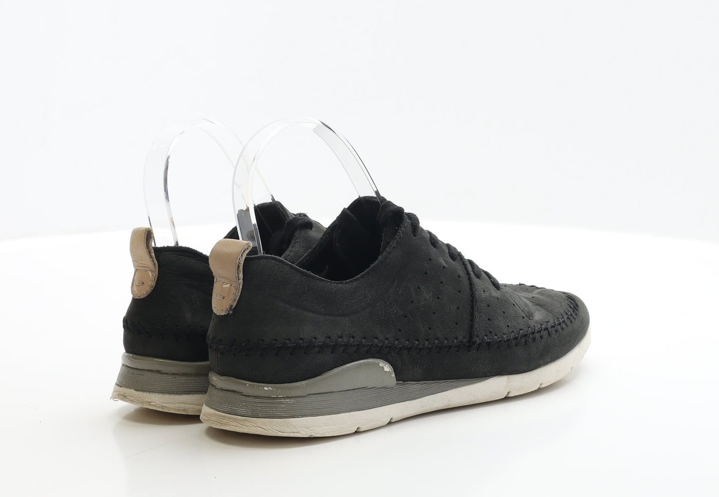 Marks and Spencer Womens Black Leather Trainer UK 5