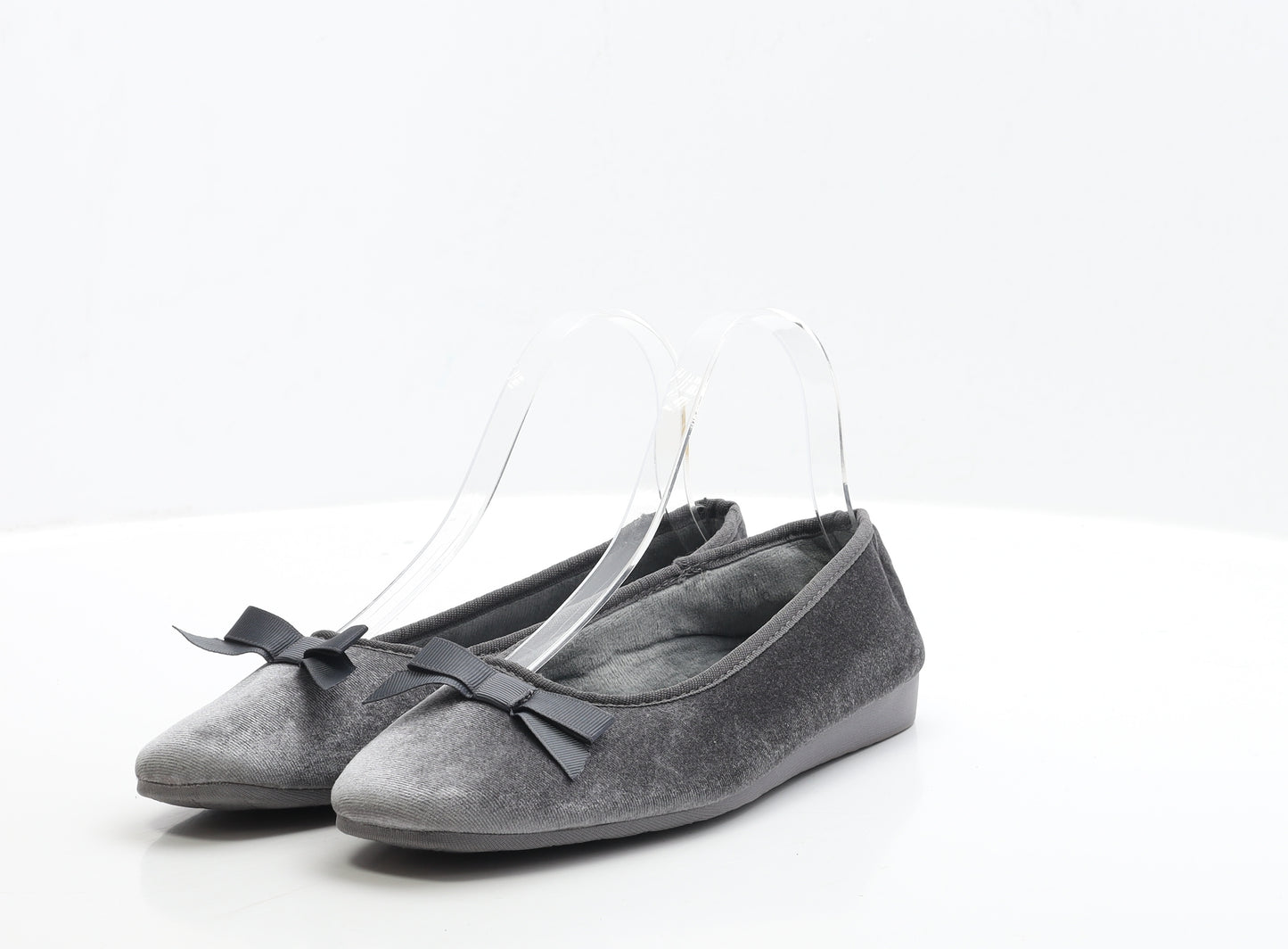 Marks and Spencer Womens Grey Polyester Ballet Slipper UK