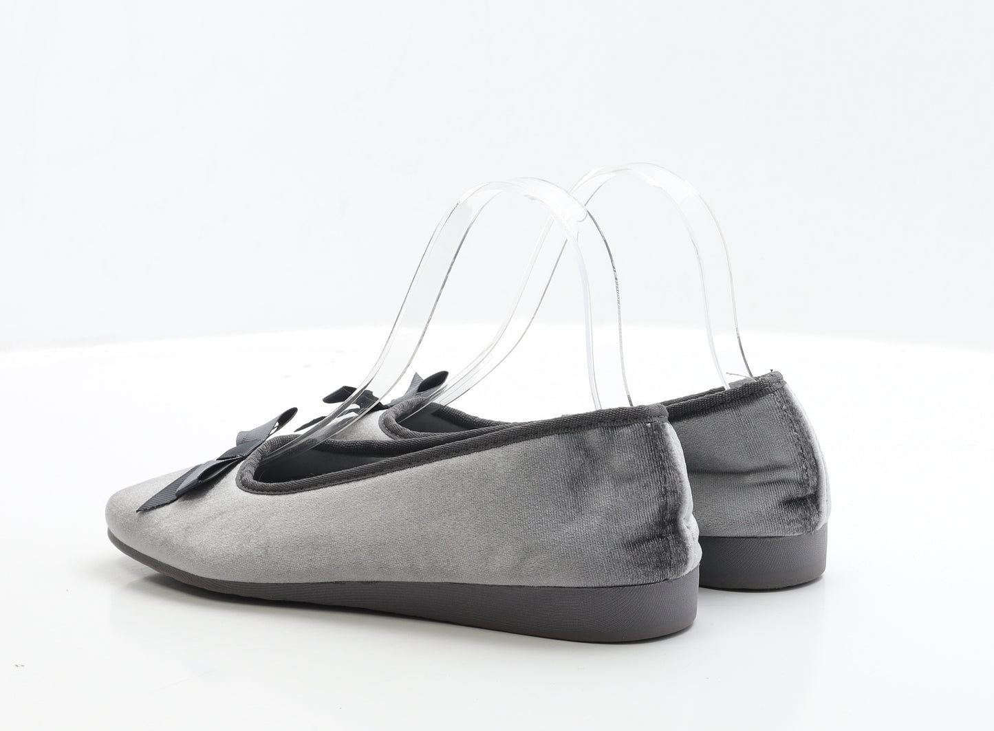 Marks and Spencer Womens Grey Polyester Ballet Slipper UK