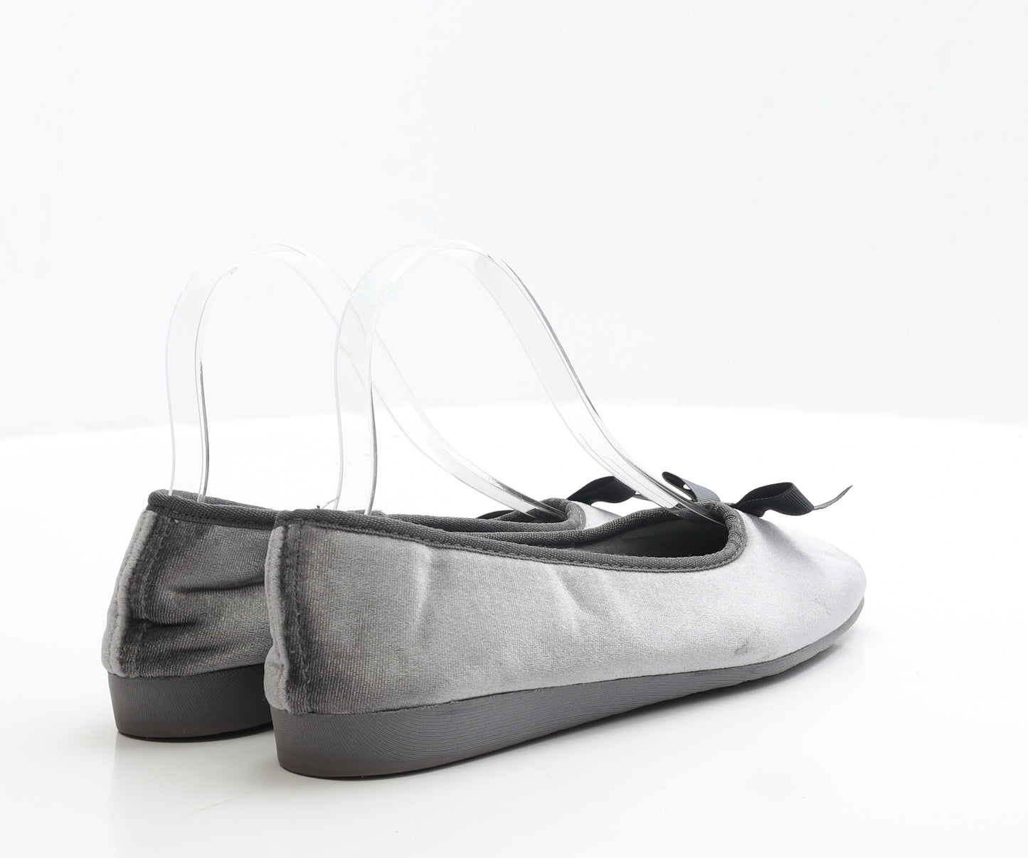 Marks and Spencer Womens Grey Polyester Ballet Slipper UK
