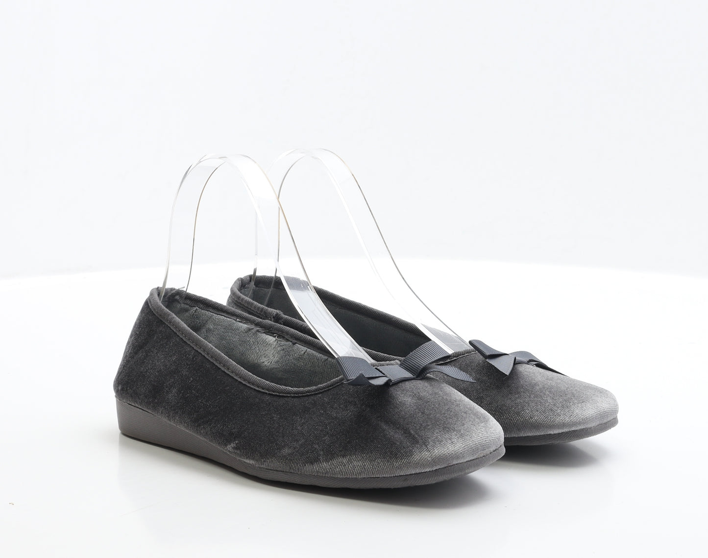 Marks and Spencer Womens Grey Polyester Ballet Slipper UK