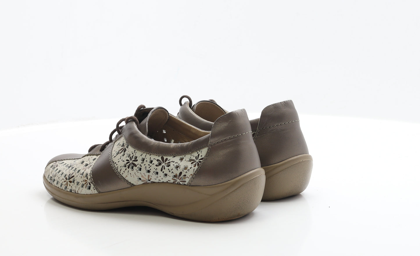 Preworn Womens Brown Faux Leather Flat UK 8