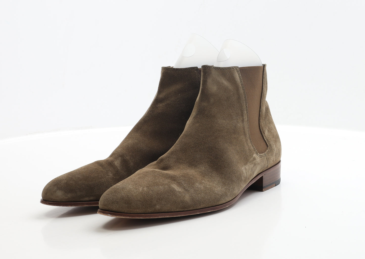 The Kooples Mens Brown Faux Suede Chelsea Boot UK 10 EUR 44