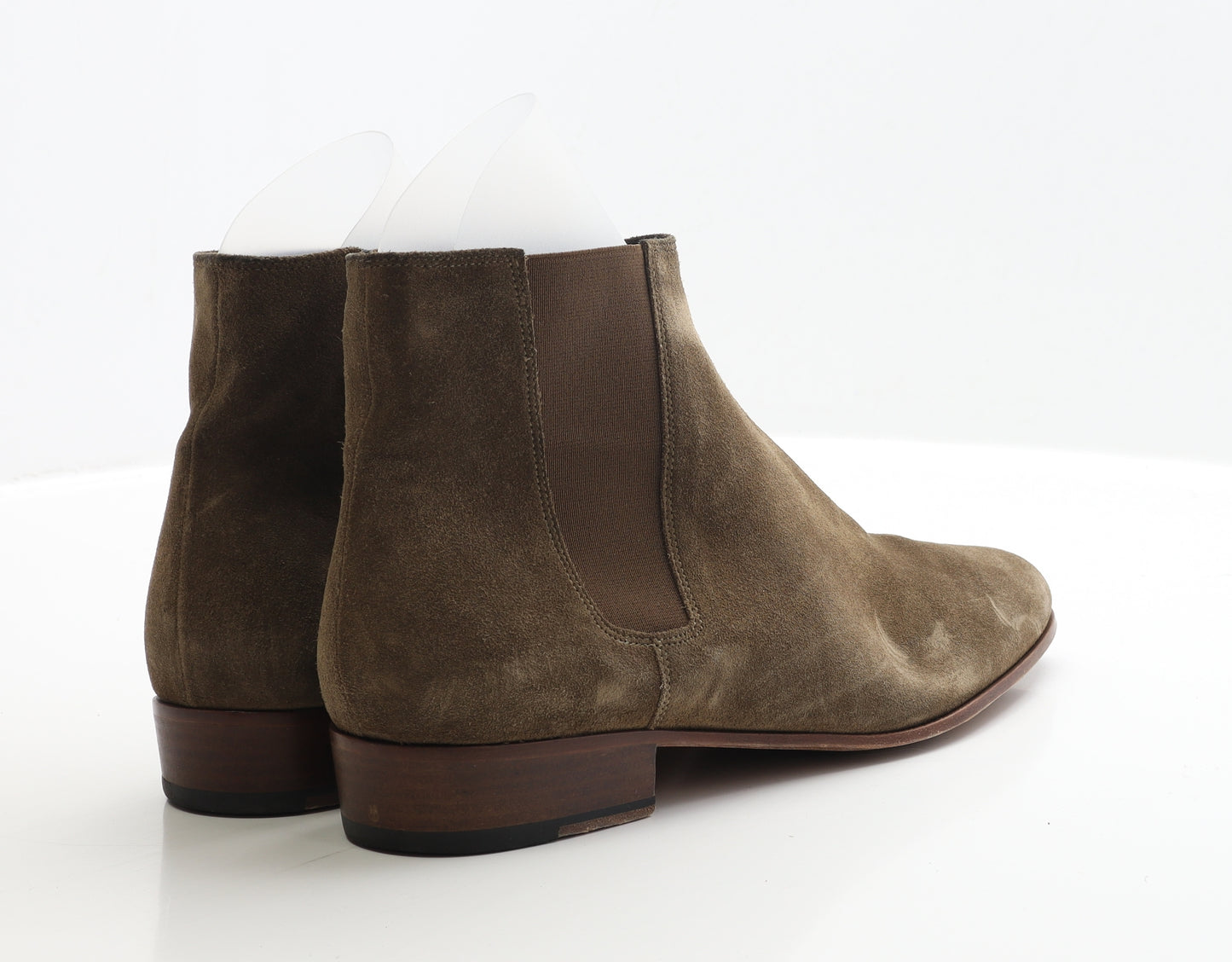 The Kooples Mens Brown Faux Suede Chelsea Boot UK 10 EUR 44
