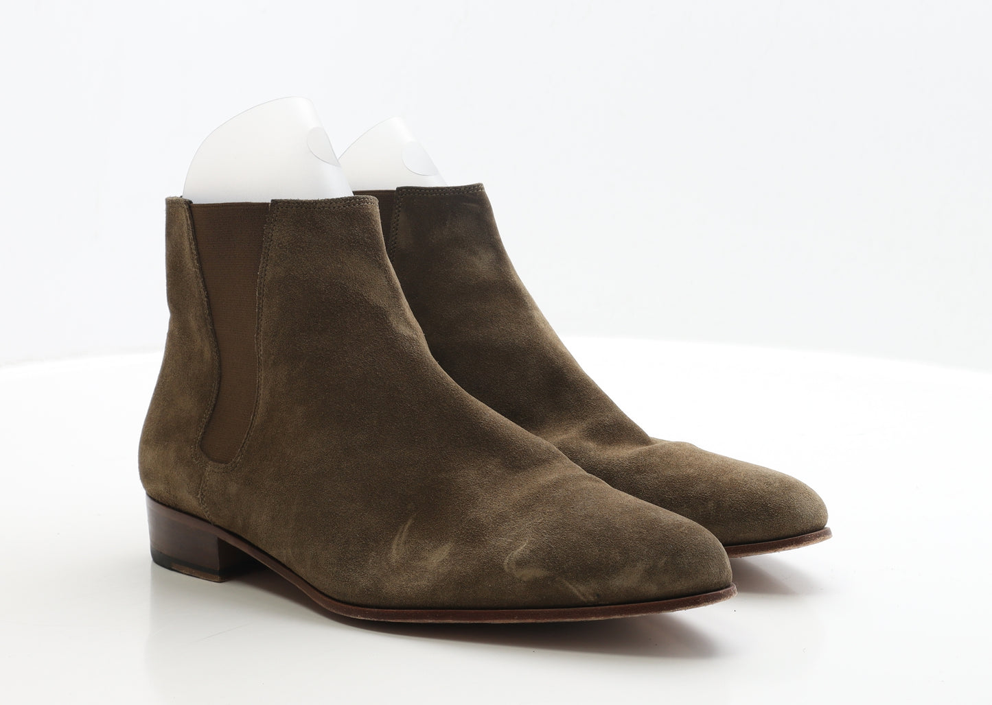 The Kooples Mens Brown Faux Suede Chelsea Boot UK 10 EUR 44