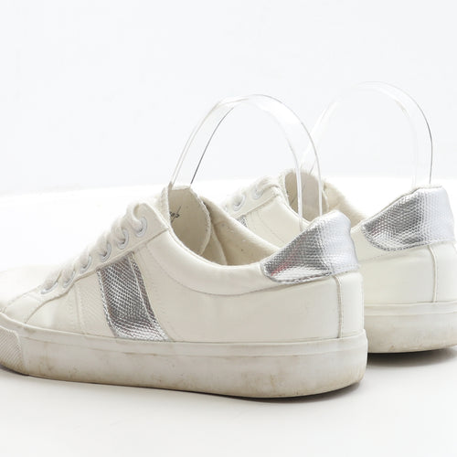 George Womens White Polyester Trainer UK 5 EUR 38