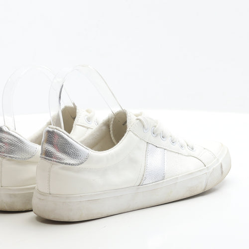 George Womens White Polyester Trainer UK 5 EUR 38