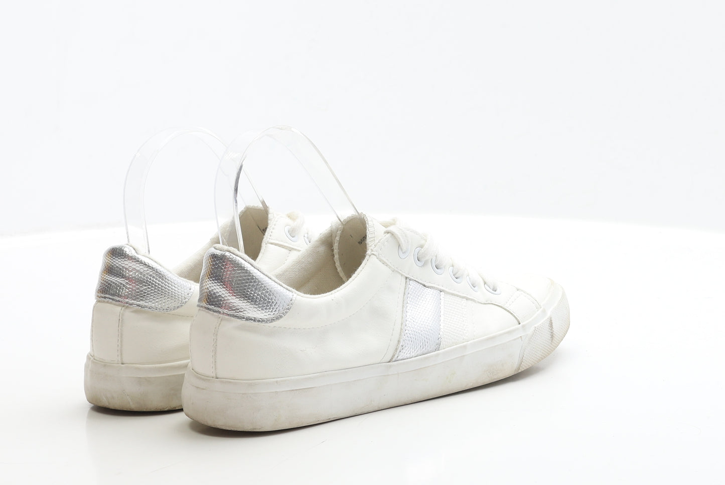 George Womens White Polyester Trainer UK 5 EUR 38