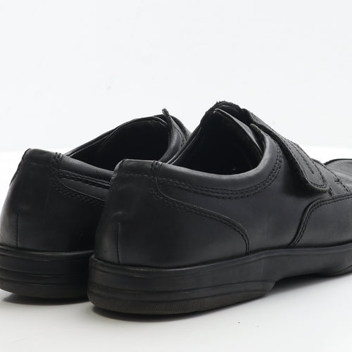 Marks and Spencer Mens Black Faux Leather Loafer Casual UK 9.5 - Wide Fit