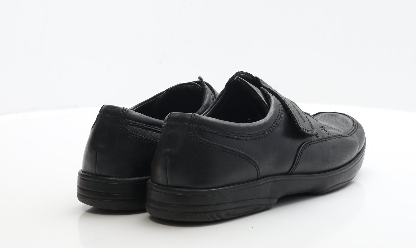 Marks and Spencer Mens Black Faux Leather Loafer Casual UK 9.5 - Wide Fit