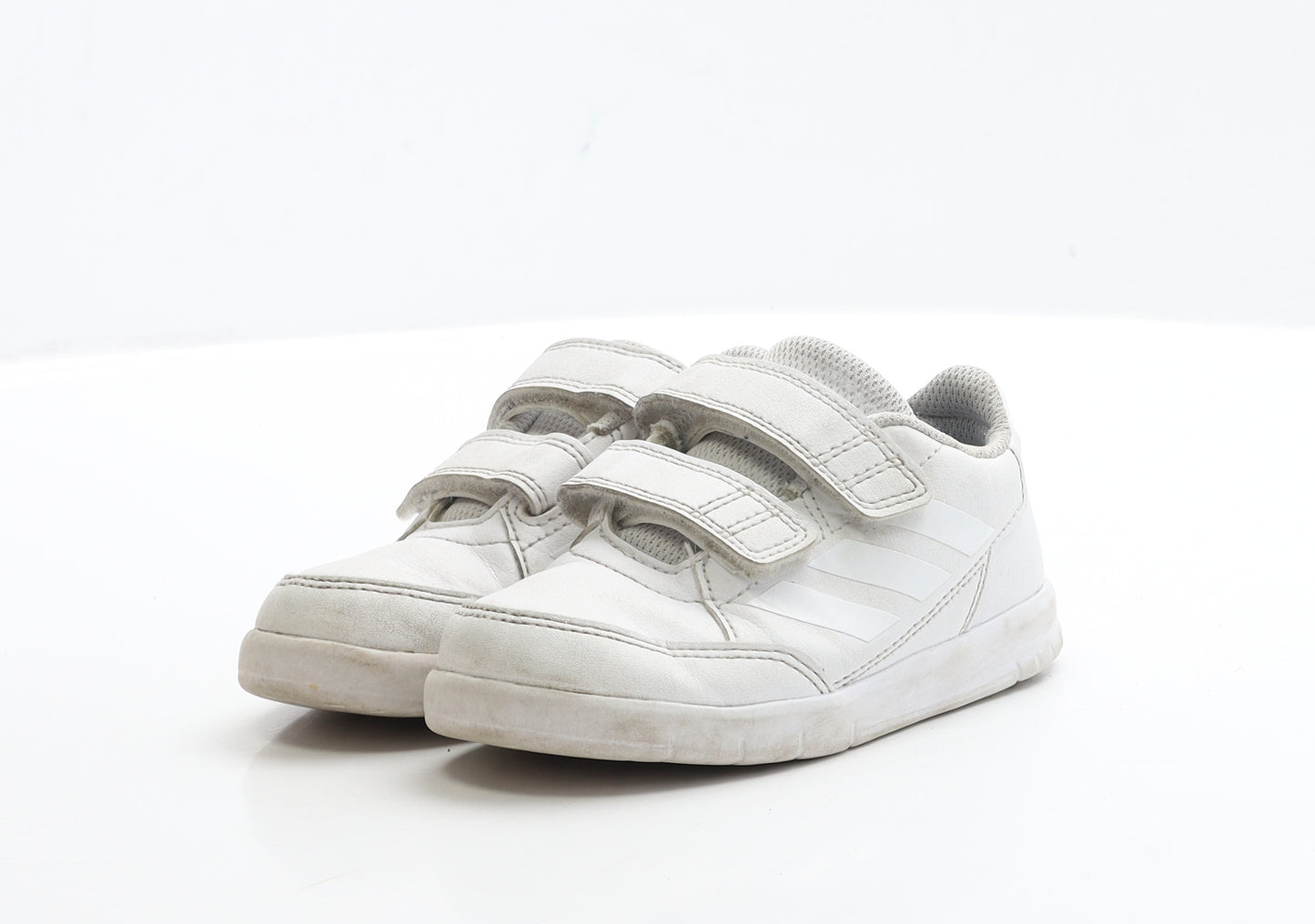adidas Boys White Polyester Trainer UK 7.5