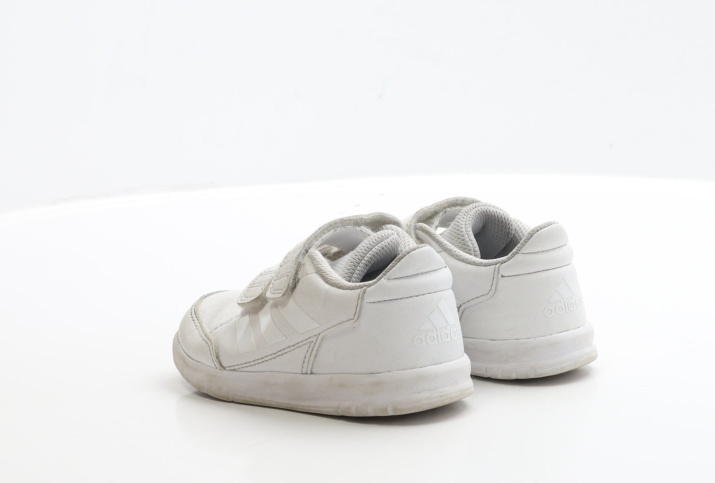 adidas Boys White Polyester Trainer UK 7.5
