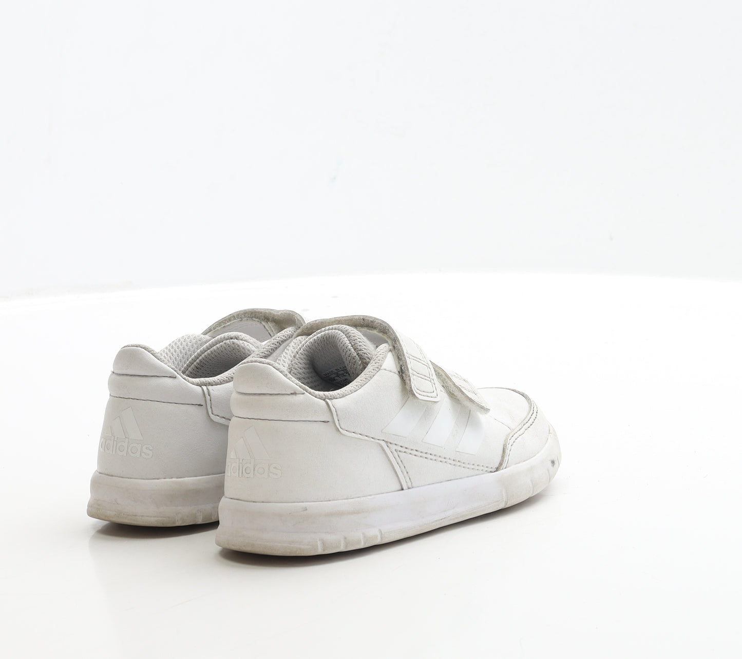 adidas Boys White Polyester Trainer UK 7.5