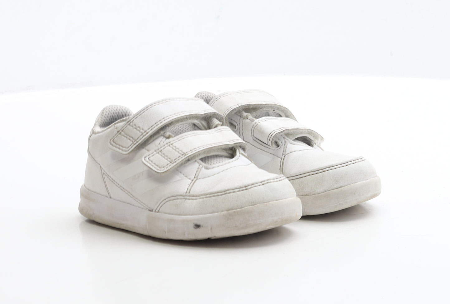 adidas Boys White Polyester Trainer UK 7.5