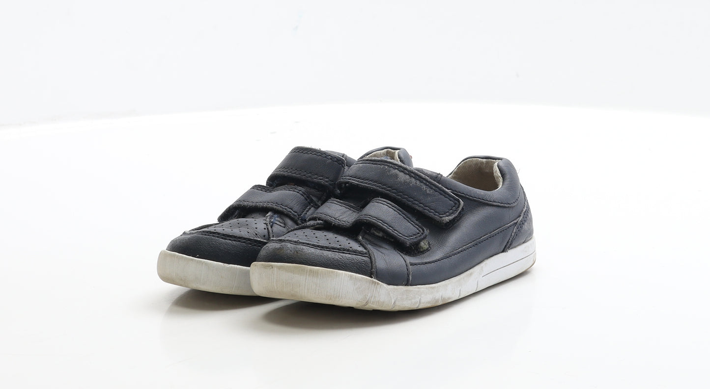 Clarks Boys Blue Polyester Trainer UK 7.5