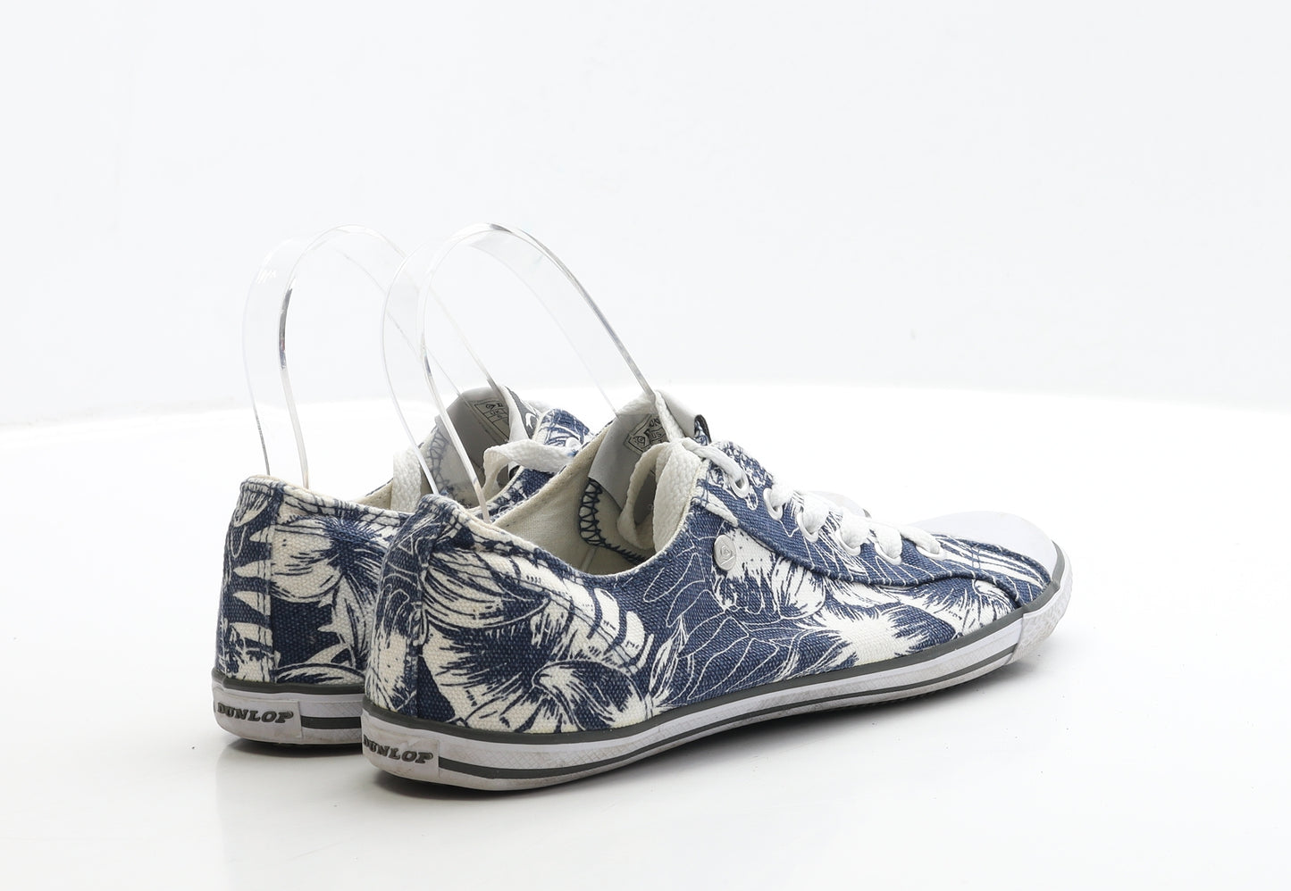 Dunlop Womens Blue Geometric Fabric Trainer UK 6