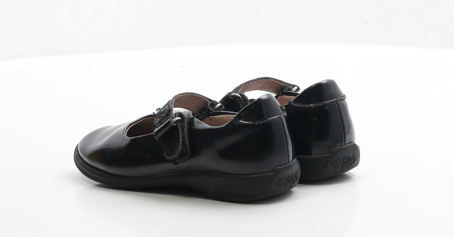 Lelli Kelly Girls Black Patent Leather Flat UK 2