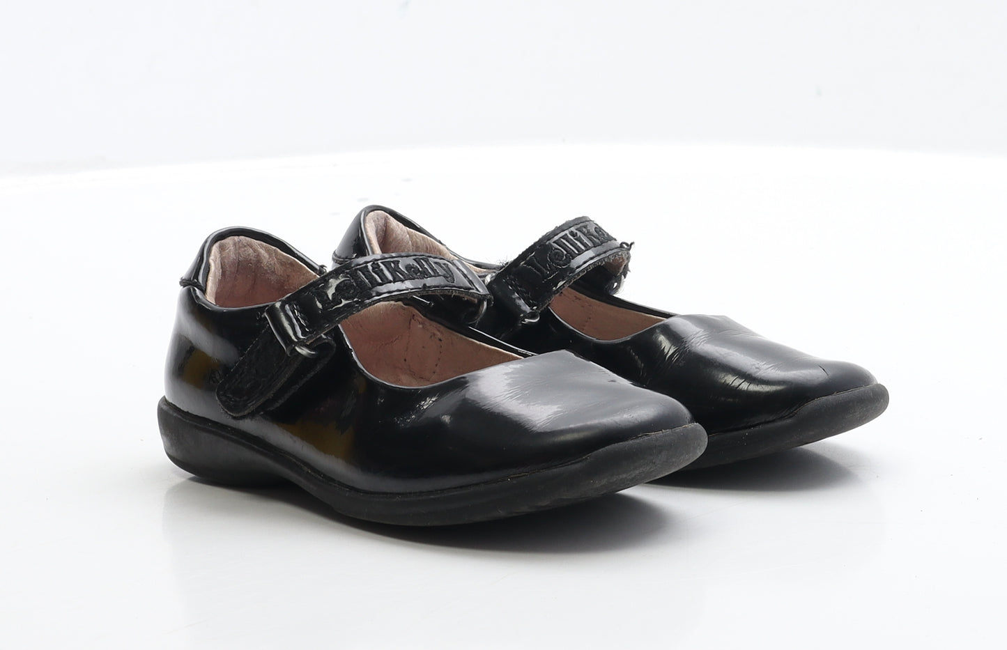 Lelli Kelly Girls Black Patent Leather Flat UK 2