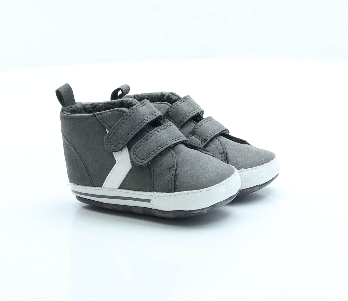 NEXT Boys Grey Polyester Trainer UK 2 - Baby