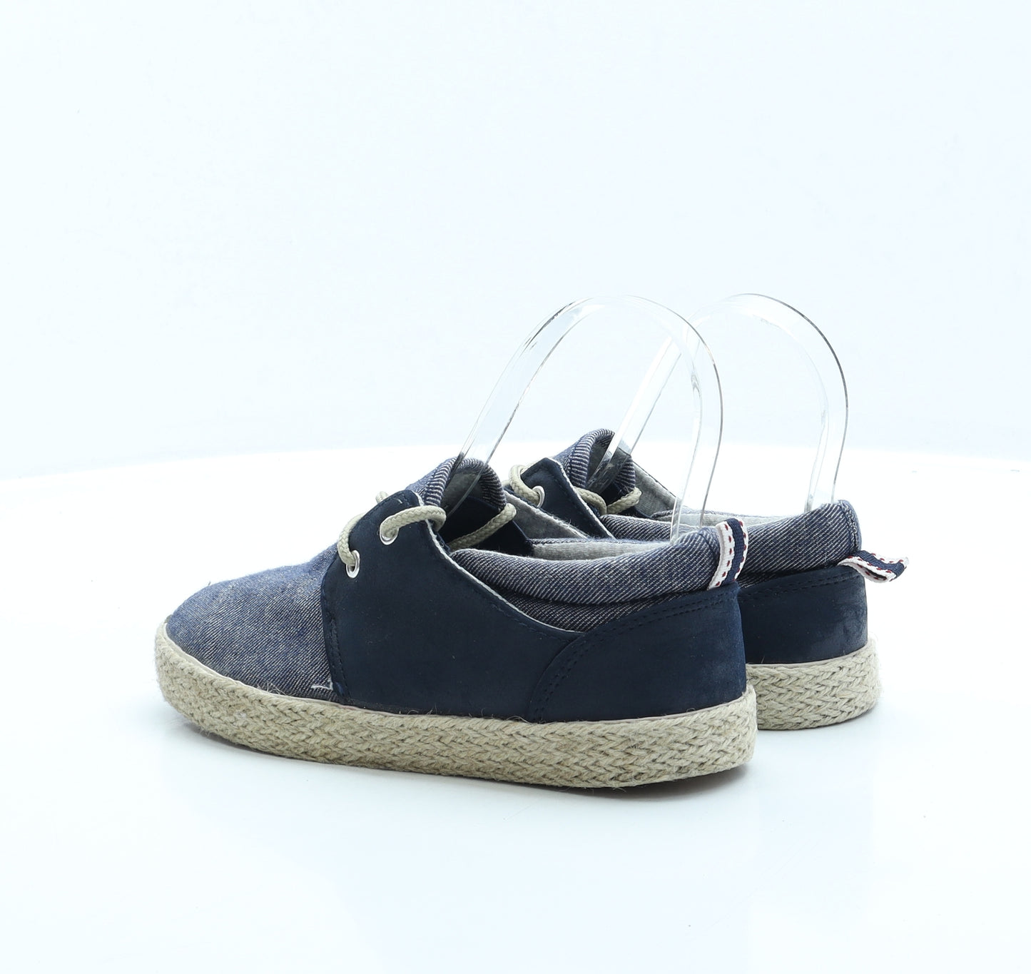 Primark Boys Blue Fabric Slip On Trainer UK 1 EUR 33