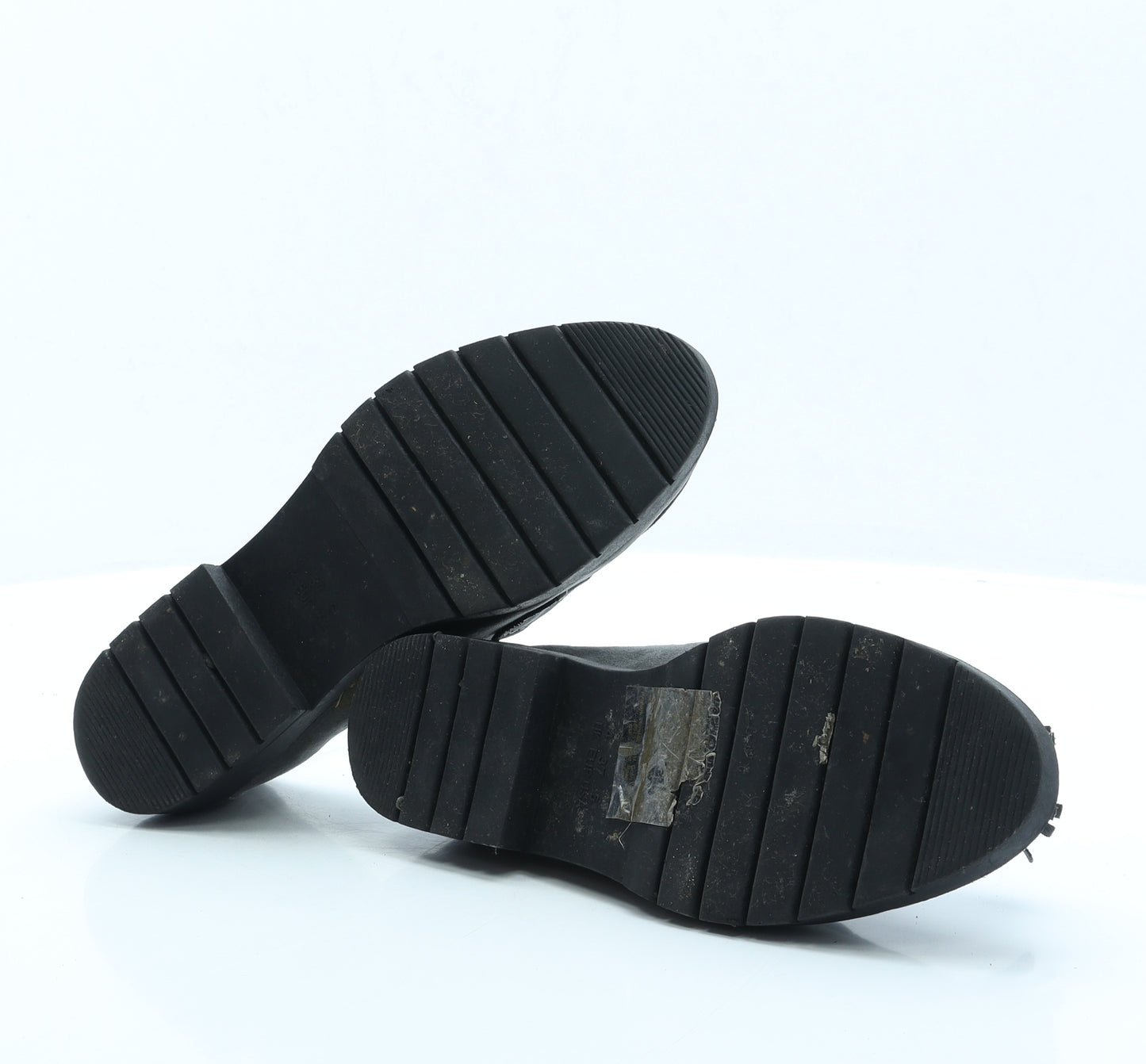 Primark Womens Grey Faux Suede Loafer Flat UK 4 EUR 37 US 6