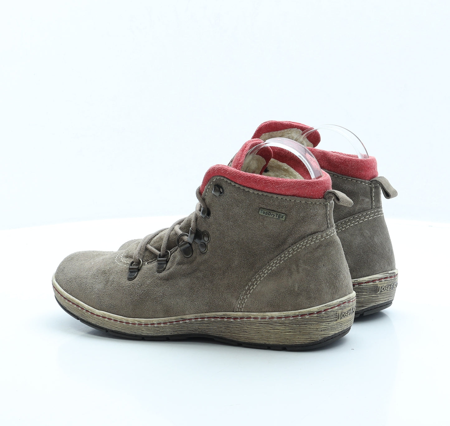 Josef Seibel Womens Beige Polyester Shearling Style Boot UK 6 EUR 39