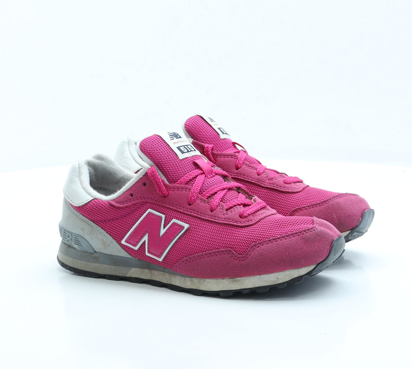 New Balance Girls Pink Polyester Trainer UK 3.5