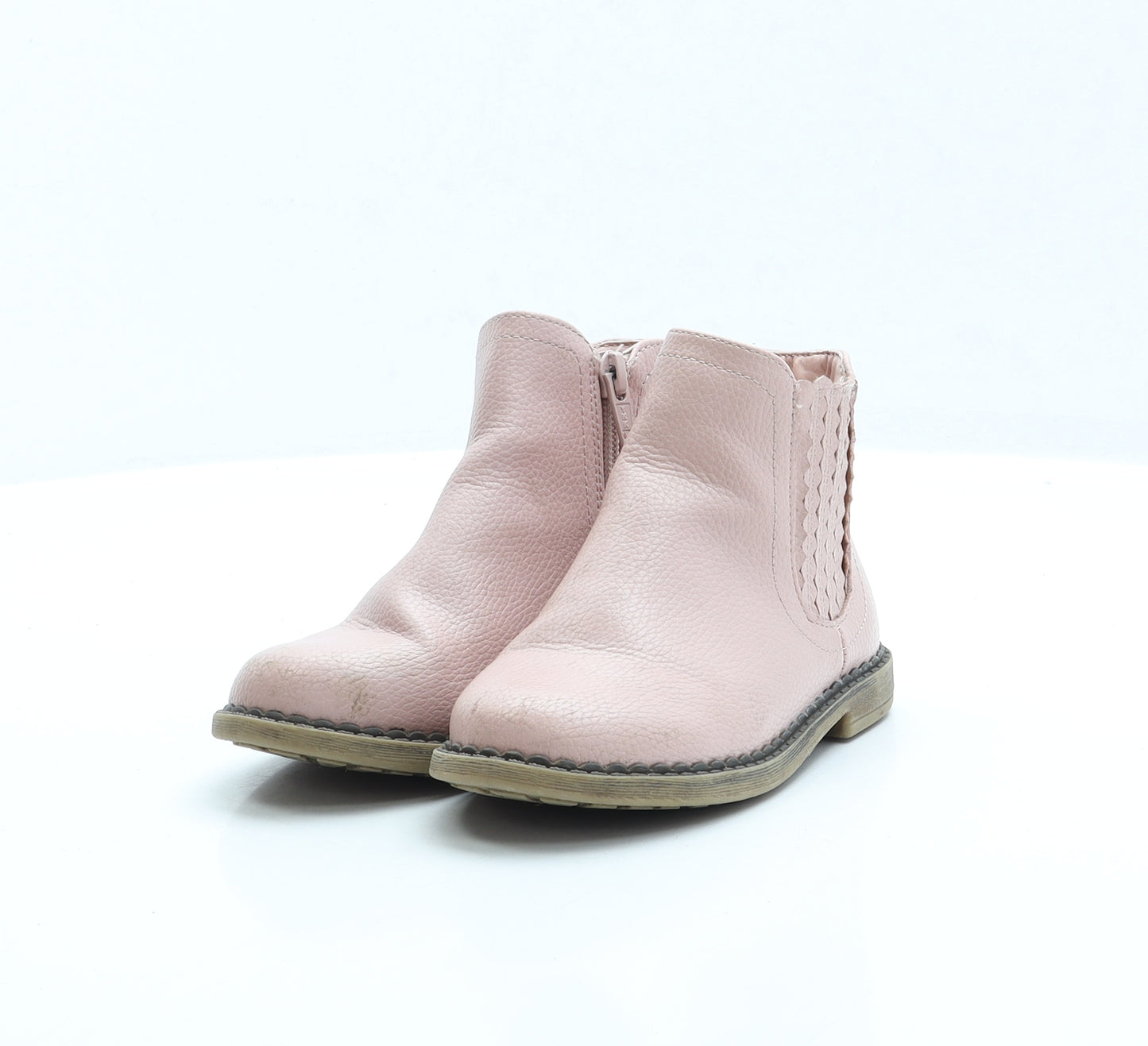 George Girls Pink Faux Leather Chelsea Boot UK 9 EUR 27