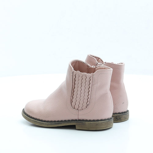 George Girls Pink Faux Leather Chelsea Boot UK 9 EUR 27