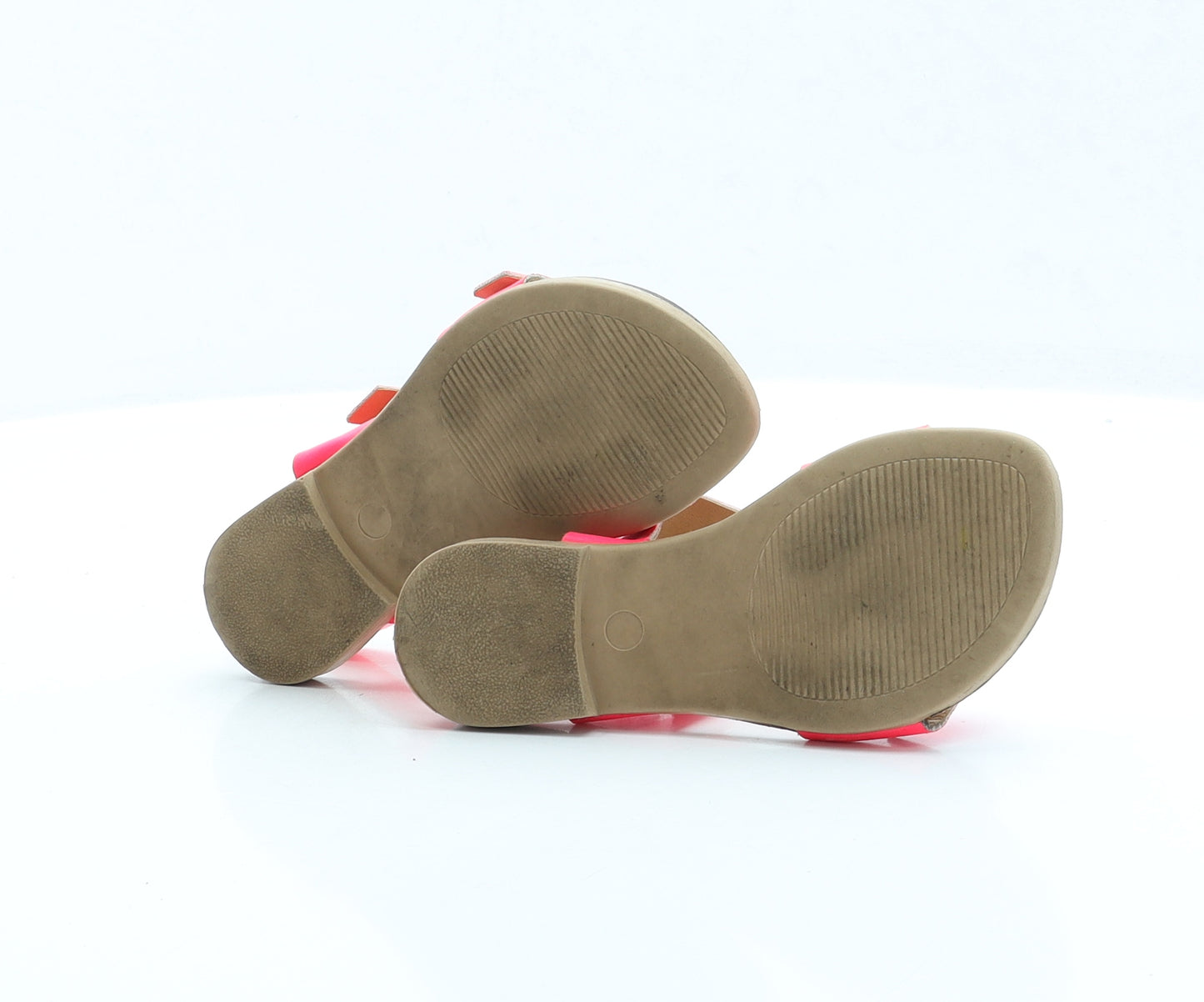 George Girls Pink Faux Leather Strappy Sandal UK 9 EUR 27