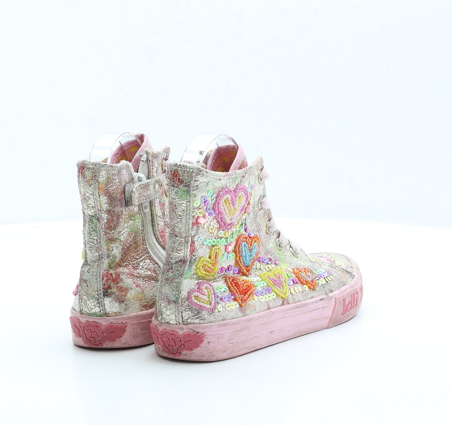 Lelli Kelly Girls Gold Polyester Trainer UK 2 EUR 34