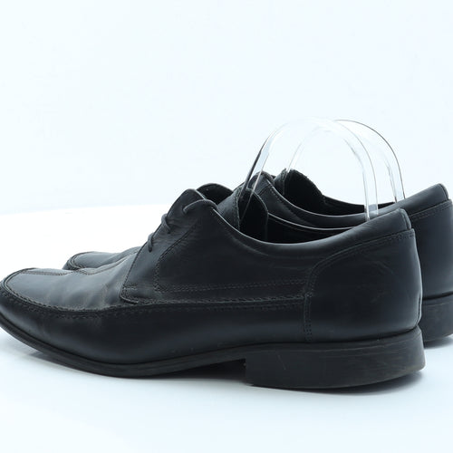Clarks Mens Black Faux Fur Boat Shoe Casual UK 10.5