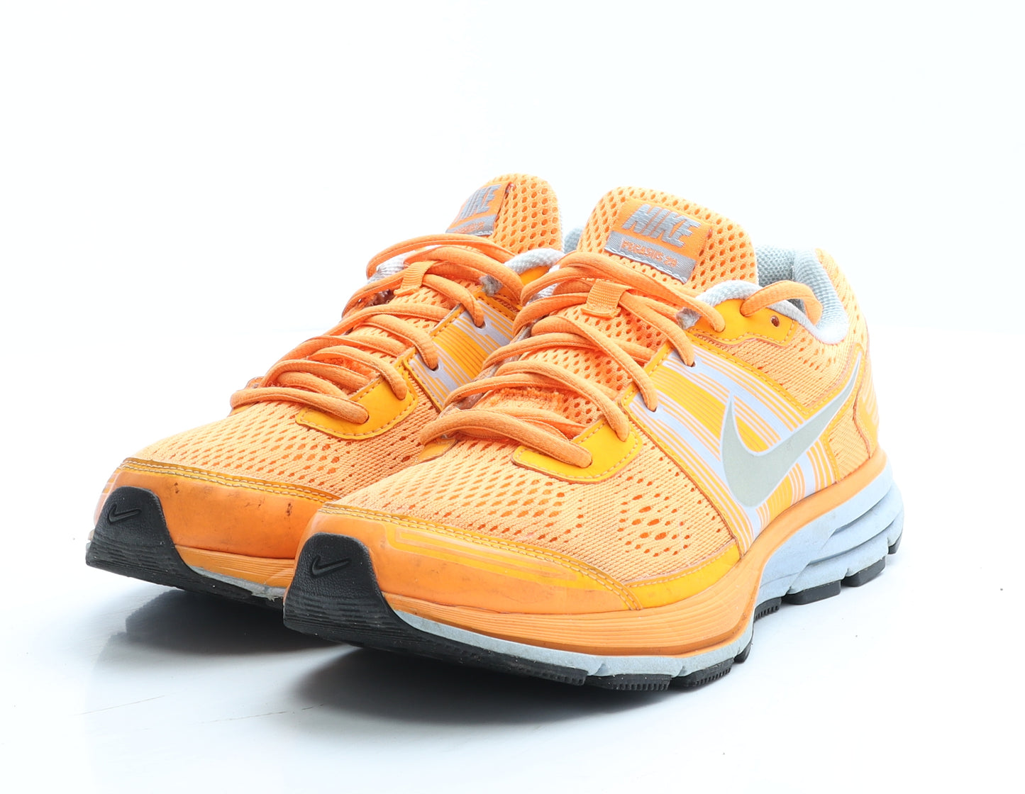 Nike Womens Orange Geometric Polyester Trainer UK 5.5 EUR 39